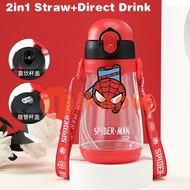 I know Baby Kids Cartoon Water Bottle Straw Bottle / Dual Lids Drinking bottle Cup BPA FREE DISNEY M