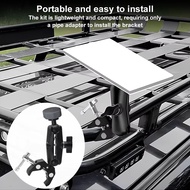 For Mini Mount Adjustable Clamp Bracket Kit Clamp Mount for RV Ladders Roof Rack Balcony