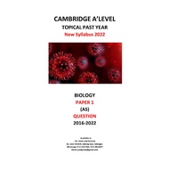 『New』A Level Biology (9700) Topical Paper 2016-2022