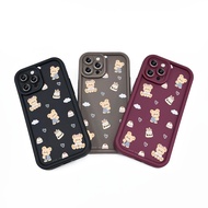TPU Mate Case [Happy Bear Cute 2] Honor 200L/200S/400L/400S/90L/X6C/X7B/X9B/X9C/X9CS Shockproof | Ca