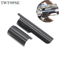 TWTOPSE Carbon Bicycle Chain Protector E Hook For Brompton Folding Bike Rear Triangle Frame Guard Pad