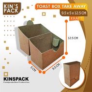 Toast Box Sandwich Toast Box Take Away Kraft @ 50 pcs