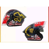 HELMET KYT TTR JET SEPANG INTERNATIONAL CIRCUIT  LIMITED EDITION DOUBLE VISOR