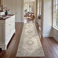 Lahome Oriental Hallway Runner,2.5X8 Kitchen Runner Soft Ultra-thin Bedroom Runner, Traditional Wash