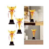 [jywlkl] Gold Trophy First Place Reward Prize, Soccer Trophy Metal Competitions Award Trophy with Ba