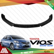 Toyota Vios 2008-2012 Universal Front Bumper Lip Chin (Double Blade) Black Version 2