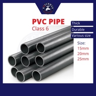 PVC Pipe PVC Grey Pipe Nipis Paip Air PVC Kelabu PVC Water Pipe Class O Class D Class 6 1/2'' 15mm 3