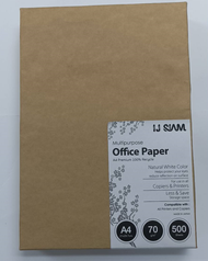 I.J. SIAM Multipurpose Natural White Paper 100% Recycle (กระดาษถ่ายเอกสาร) "ถนอมสายตา" 70 แกรม (A4) 