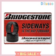Bridgestone Tires Metal Plate Tin Sign Plaque for Bar Club Cafe Garage Poster