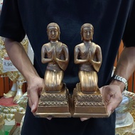 (BANG BEEM)พระอัครสาวก พระโมคคัลลา พระสารีบุตร 1ชุด2องค์ (กว้าง 4นิ้ว สูง 9นิ้ว) ตั้งบูชาคู่กันดูสวย