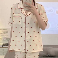 JOURS - PAJAMA SET ADULT WOMEN'S NIGHTWEAR CUTE NIGHTWEAR/ (crinkle material)