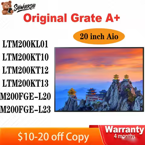 Original New A+ 20" Lcd HD+ Display LTM200KL01 LTM200KT10 LTM200KT12 LTM200KT13 M200FGE L20 M200FGE