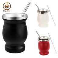 Popubear  Yerba Mate Accessories Yerba Mate Tea Cup Set Stainless Steel Yerba Mate Cup Set with Bomb