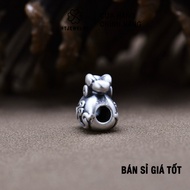 S925 Silver: 3D Silver Charm Lucky Money Bag HTJEWELRY PH808