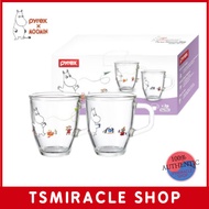 Corelle Brands Pyrex Moomin Glass Mug Cup Tumbler 375ml 2P Set