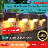 Lampu Hias TaffLED Solar Cell Tenaga Matahari Outdoor Panel Sensor Tempel Dinding Tangga Pagar Tembok Taman LED Minimalis Tenaga Surya Luar Rumah Otomatis Nyala Waterproof Anti Air