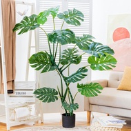 KY&amp; Nordic Style Green Plants Monstera Deliciosa Potted Plants Fake Trees Indoor Large Simulated Plants Living Room Fake