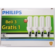 PUTIH Philips Lamp ESSENTIAL MULTIPACK 18W 18W White (Wholesale) BUNDLING Package Buy 3 Get 1 Free