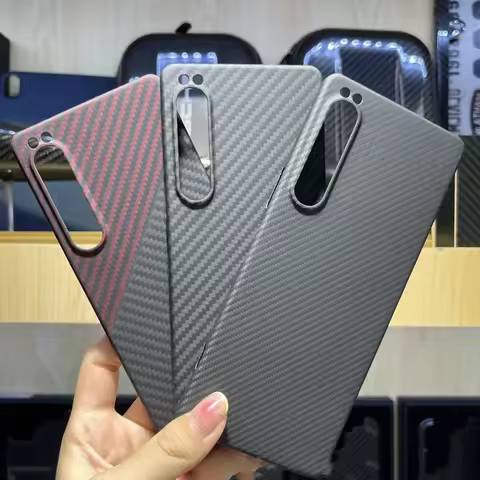 Carbon Fiber Phone Case for Sony Xperia 1 IV Aramid Fiber Case Anti-fall Busines Cover for Sony Xper