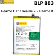 แบตแท้ Realme 7i / Realme 8 5G / Realme V3 / Realme C17 (BLP-803) สินค้าของแท้ ออริจินอล สินค้าแท้ บ