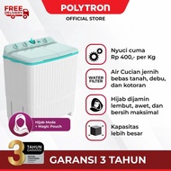 best seller POLYTRON Mesin Cuci 2 Tabung Samba Series Hijab 8 KG - PWM