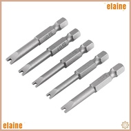 ELAINE 5 PCS U Type Drill Bits, Magnetic S2 Alloy Steel , U Shape Screwdriver Bits, 50mm Length U4 U