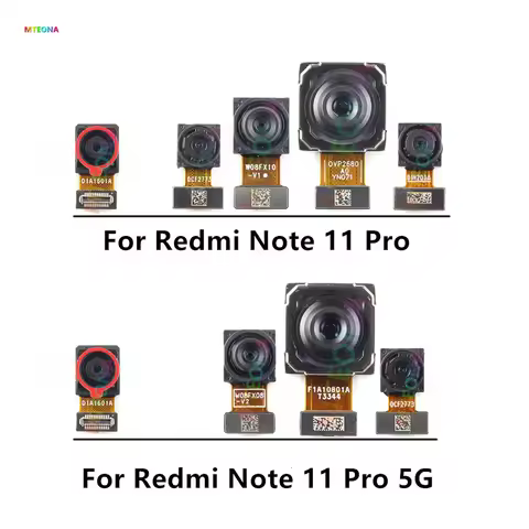 Front Rear Camera For Xiaomi Redmi Note 11 Pro 4G 5G Back Camera Module Backside View Replacement Sp