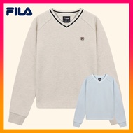 FILA Women's Essential V-Neck Sweatshirt (2026New)
