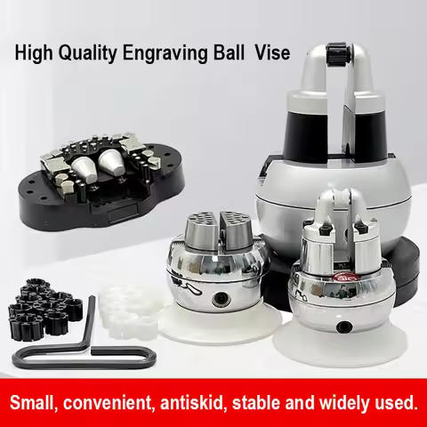 Mini Engraving Ball Vise Full Set（D,E) Jewelry Equipment Diamond Stone Block Ring Adjustable Carving