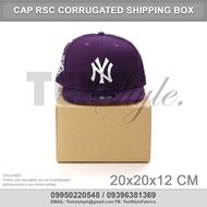 【packing shop] Textstyle Cap Box RSC Corrugated Box Shipping Box 20x20x12cm Gift Box (CAP NOT INCLUDED)