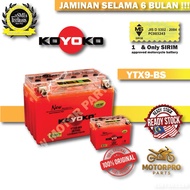 KOYOKO YTX9-BS Nano-Gel Motorcycle Battery ✔ SIRIM ✔ 6 Bulan Warranty ✔ 100% Original