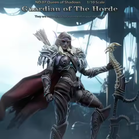 In stock Grey Knight Studio 1/10 Guardian of The Horde 07 Queen of Shadows Sylvanas Windrunner Actio