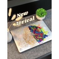 MacBook Clear Colorful Brain Embossed Case - Air & Pro 13" M1 M2 M3 M4 M5 | Clear Hardcase Casing Ma