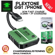 Plextone GS1 IP 2in1 for IOS Phone Fast Charge Jack 3.5mm Aux Adapter