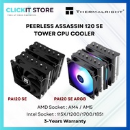 THERMALRIGHT Peerless Assassin PA 120 SE / PA 120 SE ARGB - Tower CPU Air Cooler Fans - Silver Black