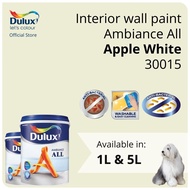Dulux Interior Wall Paint - Apple White (30015)  (Ambiance All) - 1L / 5L