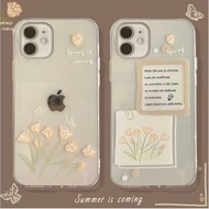 Spring flower clear anticrack case printing vivo v30 pro v27 5g v29e y27 4g y17s y36 y75 y28 Y69 s1 