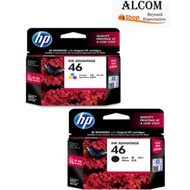 HP 46 BLACK / COLORS INK CARTRIDGE FOR PRINTER 2529 / 4729 / 2029