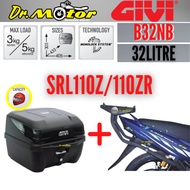 LAGENDA 110 Z ZR LAGENDA110 SRL110 GIVI HRV HEAVY DUTY MONORACK MONO RACK J REAR BOX KOTAK RAK BAGAS