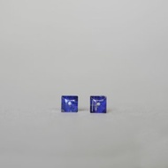 １点もの K10YG 天然石ピアス【Rutile×Lapis Lazuli 】
