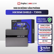Hiksemi Shield T300S Portable SSD 512GB/1TB/2TB - Read and write 560/500 MB/s.