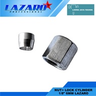 Nut+lock Cylinder 1/8" 6mm by Lazaro