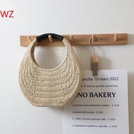 【HOT】 Thailand Straw Woven Bag New Niche Portable French Woven Bag Womens Beach Bag Hand Bag ®