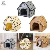 [szgrqkj3] Pet House Dog Sleeping Bed Cave Hideout Pet Dog Bed House