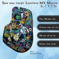 Logitech MX Master 2s / 3 / 3s Astronaut ast16 mouse Skin | 3m Anti-slip Film Sticker