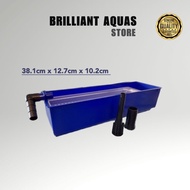 Small Blue Top Filter Box 15'' x 5'' x 4'' (S) Suitable for Aquarium 2ft / 2.5ft