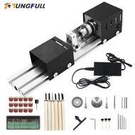 Mini Lathe Beads Machine DIY Woodworking Buddha Pearl Lathe Machinery Wood Lathe Standard for Grinding and Polishing