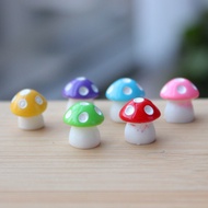Simulation mini mushroom resin model house ornaments fleshy moss micro landscape bonsai decorations 