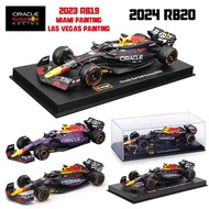 C Bburago 1:43 2024 Rb20 F1 Red Bull Racing TAG 2023 Rb1 Miami 1 Verstappen 11 Perez Alloy Car Di