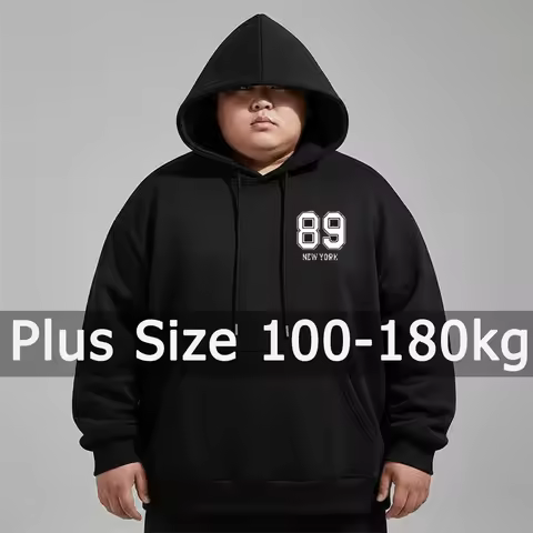 Plus Size Men Hoodies Sweatshirt Autumn Winter Long Sleeve Pullover 5XL 6XL 7XL 90-180kg Cotton Spor